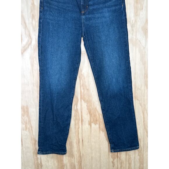 LOFT The Slim High Rise Dark Wash Ankle Jeans Women Size 4/27 Classic Stretch - Picture 4 of 7